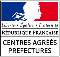 Logo officiel de la République Française, utilisé pour les centres agréés en France.